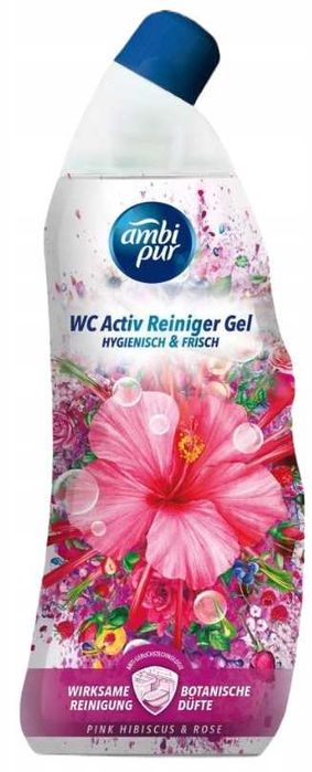 Żel do Czyszczenia Mycia Toalety WC Ambi Pur Hibiskus Róża 750 ml