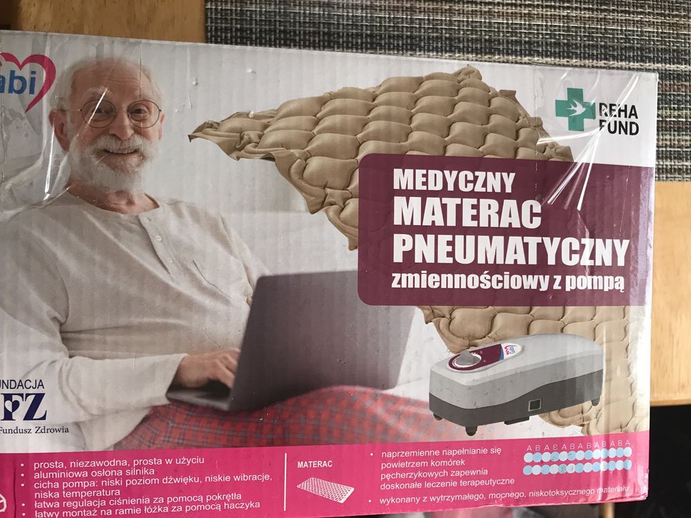 Materac p/odleżynowy z pompą Rehafund