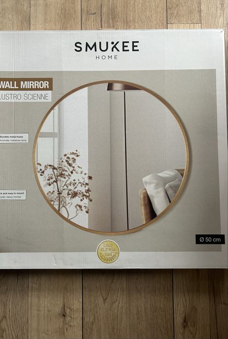 Lustro scienne okragle zlote 50 cm nowe Krakkw okazja