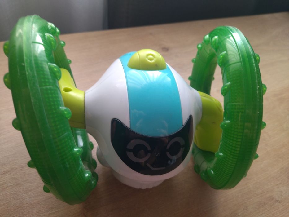 Robot Dumel gra jeździ świeci do nauki raczkowania chodzenia zabawy
