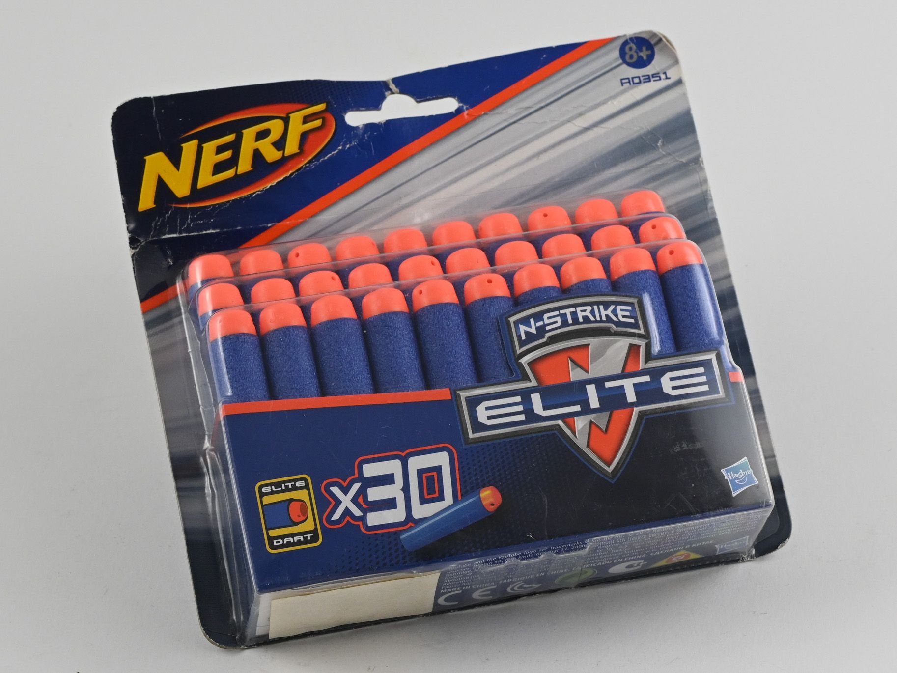 HASBRO - NERF 4 Pistolety N-Strike Jolt, Pociski, Kamizelka, Mini Gun