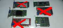 Компютерні старі відеокарти AGP 3Dfx Voodoo ASUS V9180 Trio64V FX5200