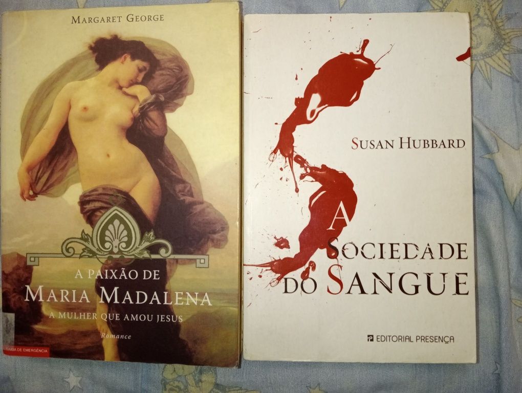 A paixão de Maria Madalena,a sociedade do sangue-2 livros
