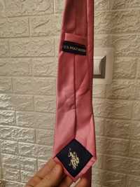 Krawat różowy US.Polo ASSN