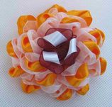 Kwiatki wstążki kanzashi