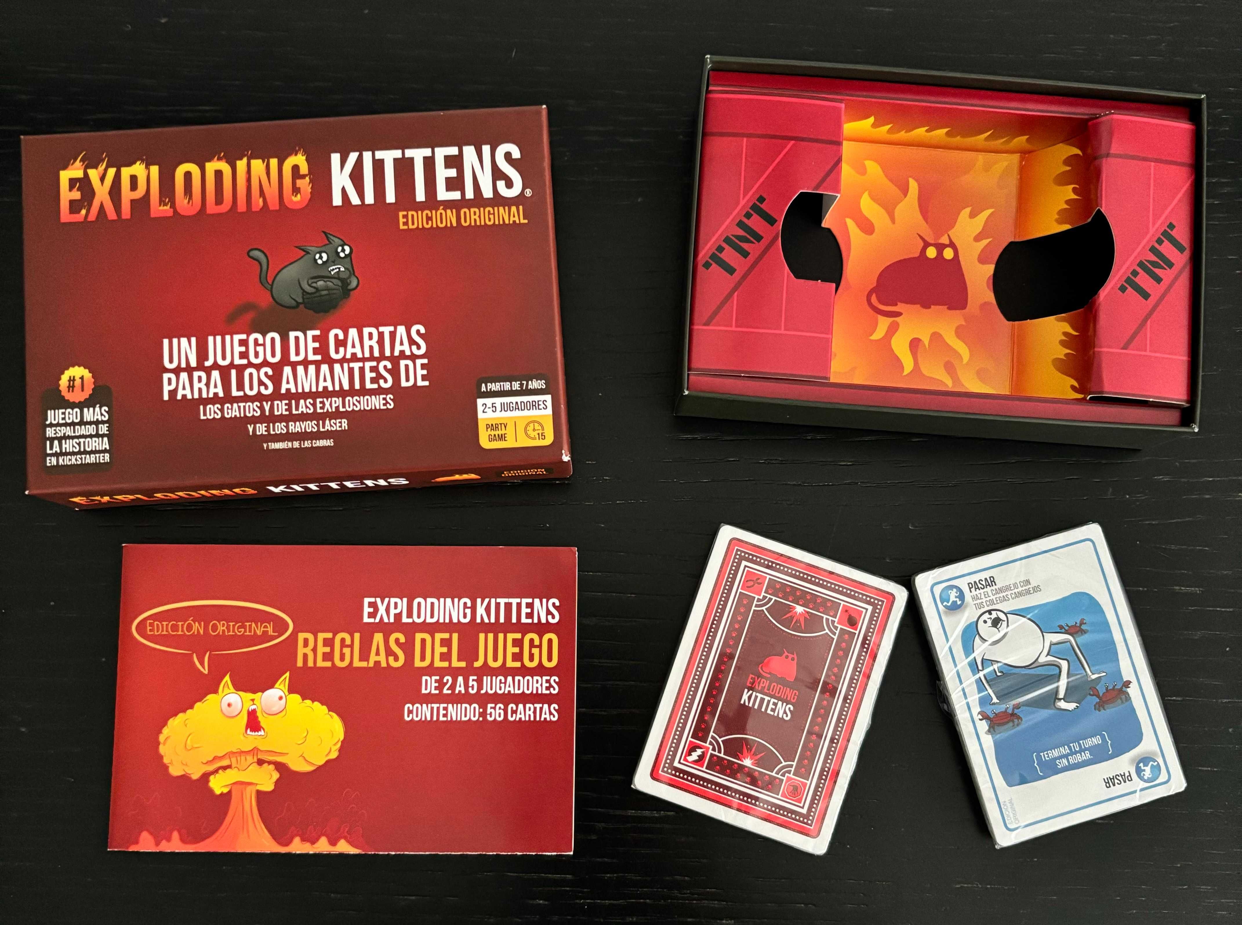 Jogo de Cartas "Exploding Kittens" - versão espanhola (NOVO)