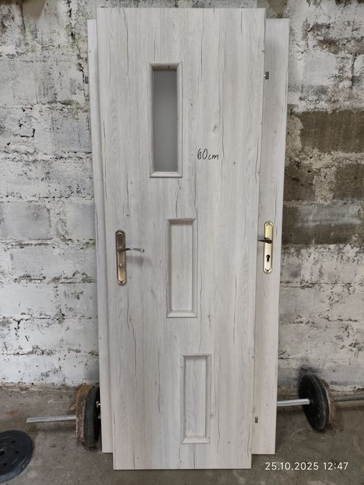 Drzwi wewnętrzne pokojowe dąb bielony