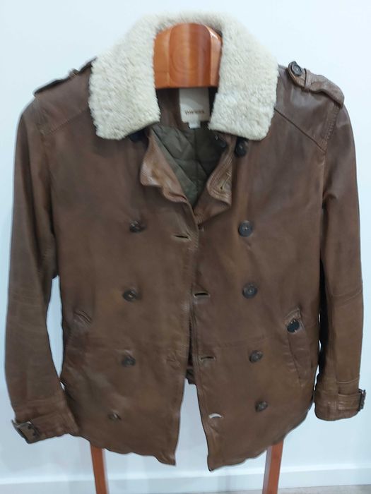 Casaco homem em pele genuína Diesel