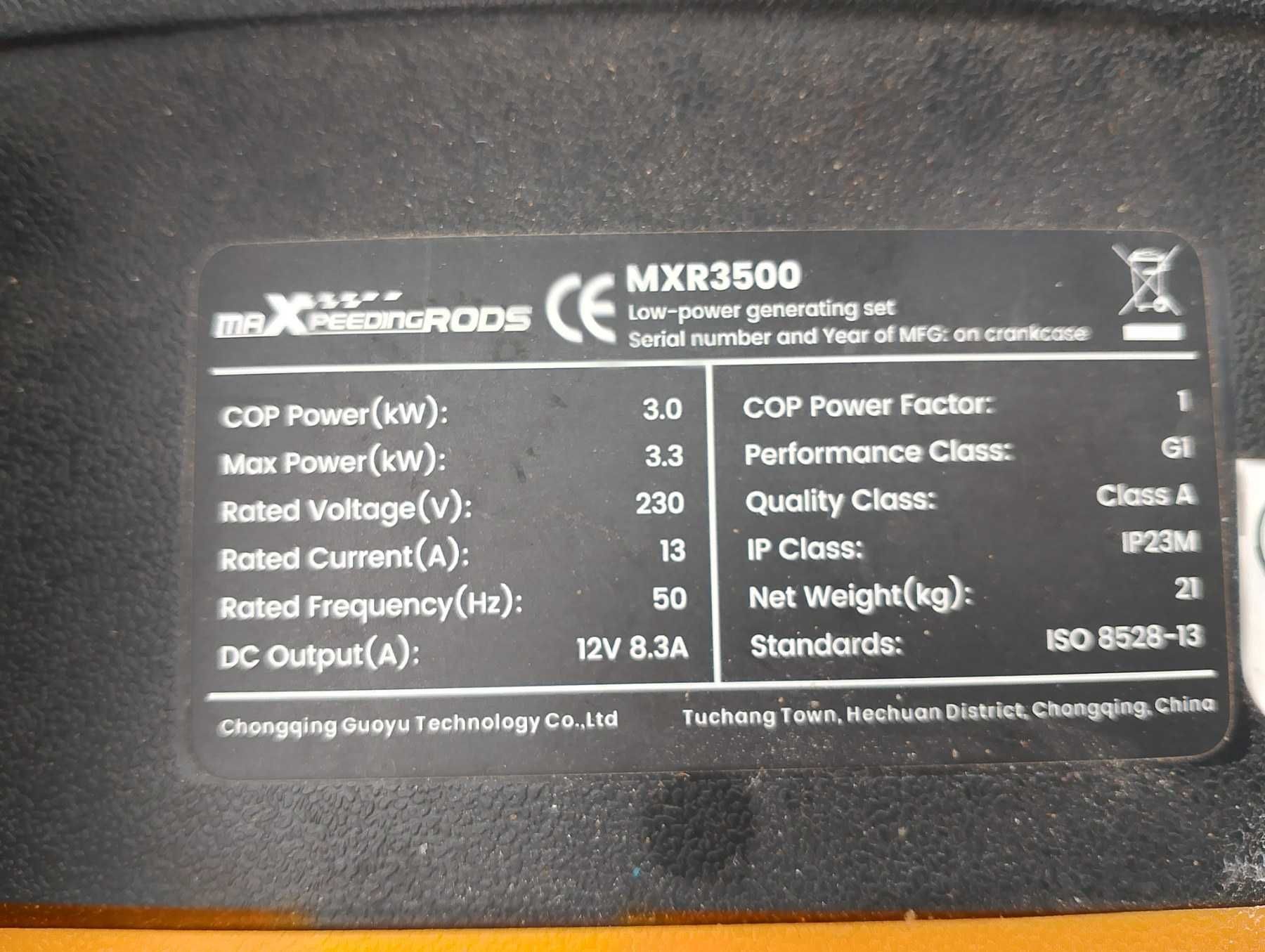 Інверторний генератор MaXpeedingRods MXR3500