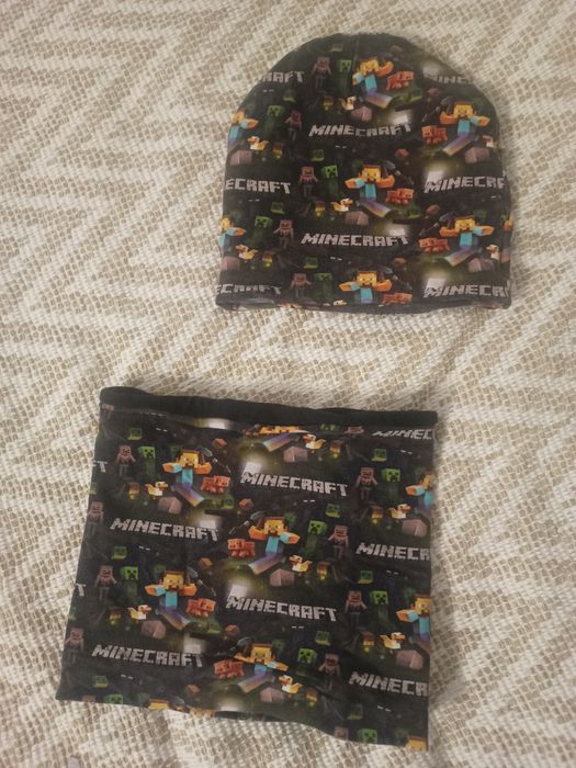 Czapka i komin. Zestaw. Minecraft