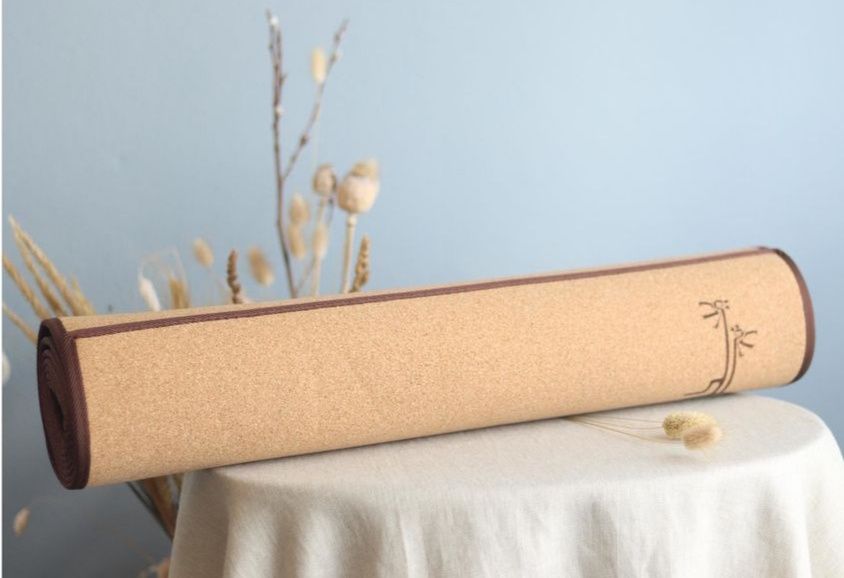 Tapete de yoga de cortiça e Eva