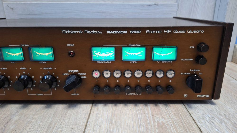 Unitra Amplituner Radmor 5102 Brązowy ! 80 Rok ! PO SERWISIE ! OKAZJA!