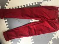 Spodnie czerwone chinosy h&m 122