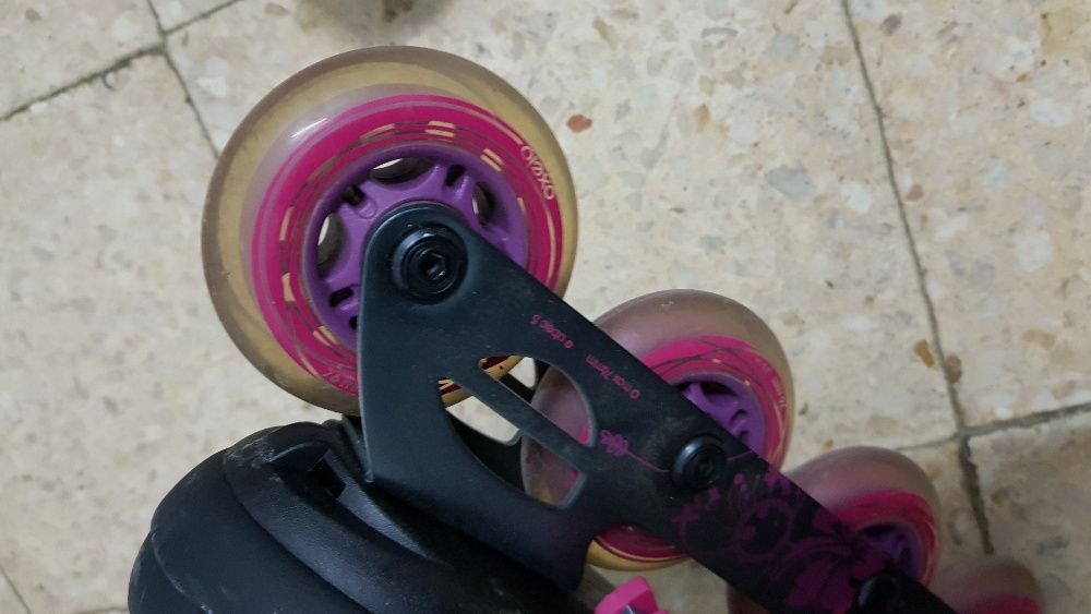 Patins em linha de senhora