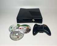 Xbox 360 Slim 250GB z padem i grami – sprawny, zestaw