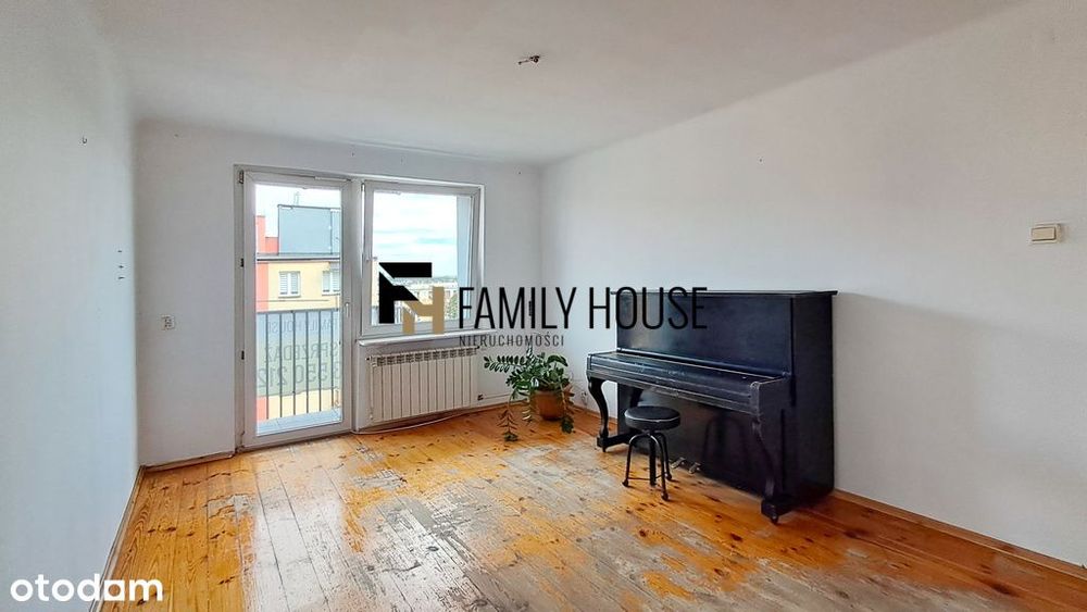 Mieszkanie 3 pokoje 57,7m2 z dużym potencjałem