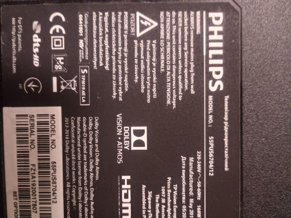 płyta główna TV Philips 55PUS6704/12