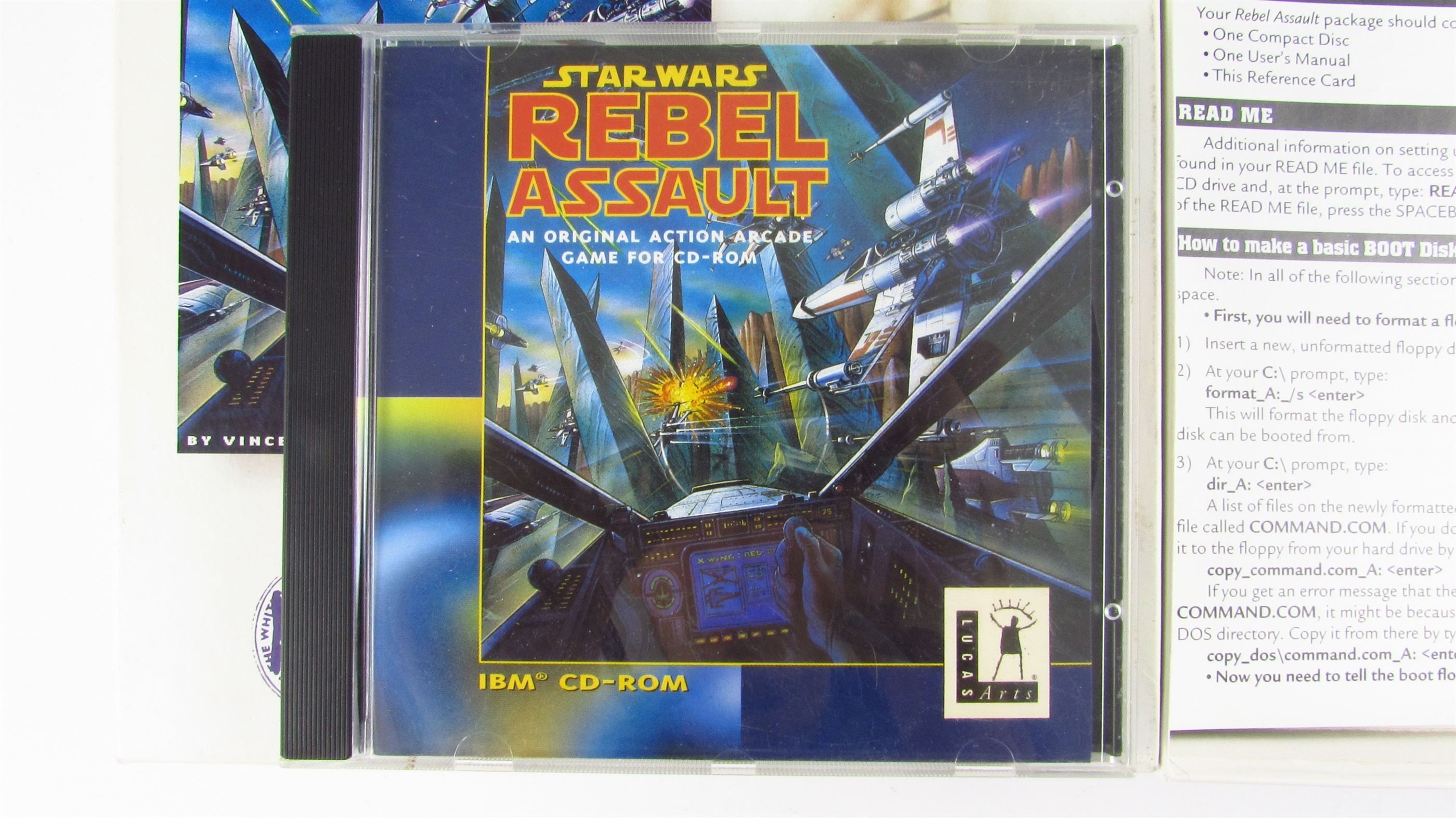 LUCAS ARTS - Star Wars Rebel Assault - The White Label - BOX PC