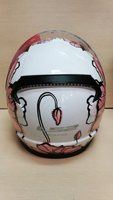 NOWY Kask motocyklowy LS2 Rapid różowy, damski dla kobiety