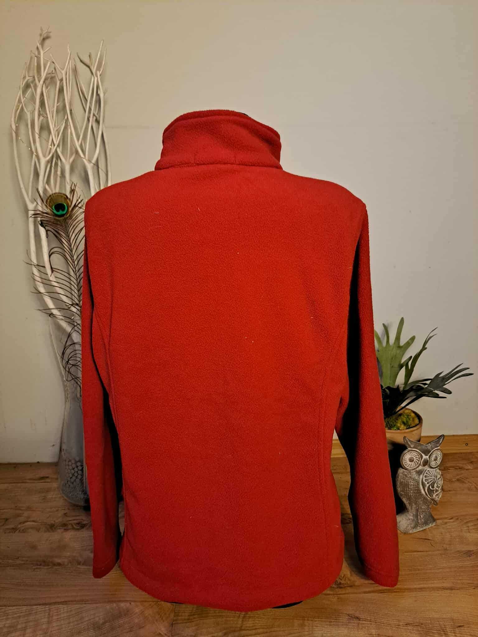 Polar damski Port Authority L czerwony full zip fleece