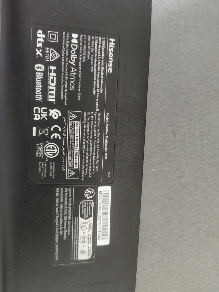 Soundbar+subufer