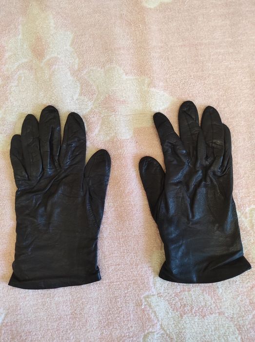 Осінні шкіряні рукавички/ осенние кожанные перчатки