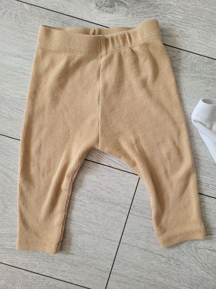 Ergee. 2x legginsy / spodnie prążkowane, rozmiar 74