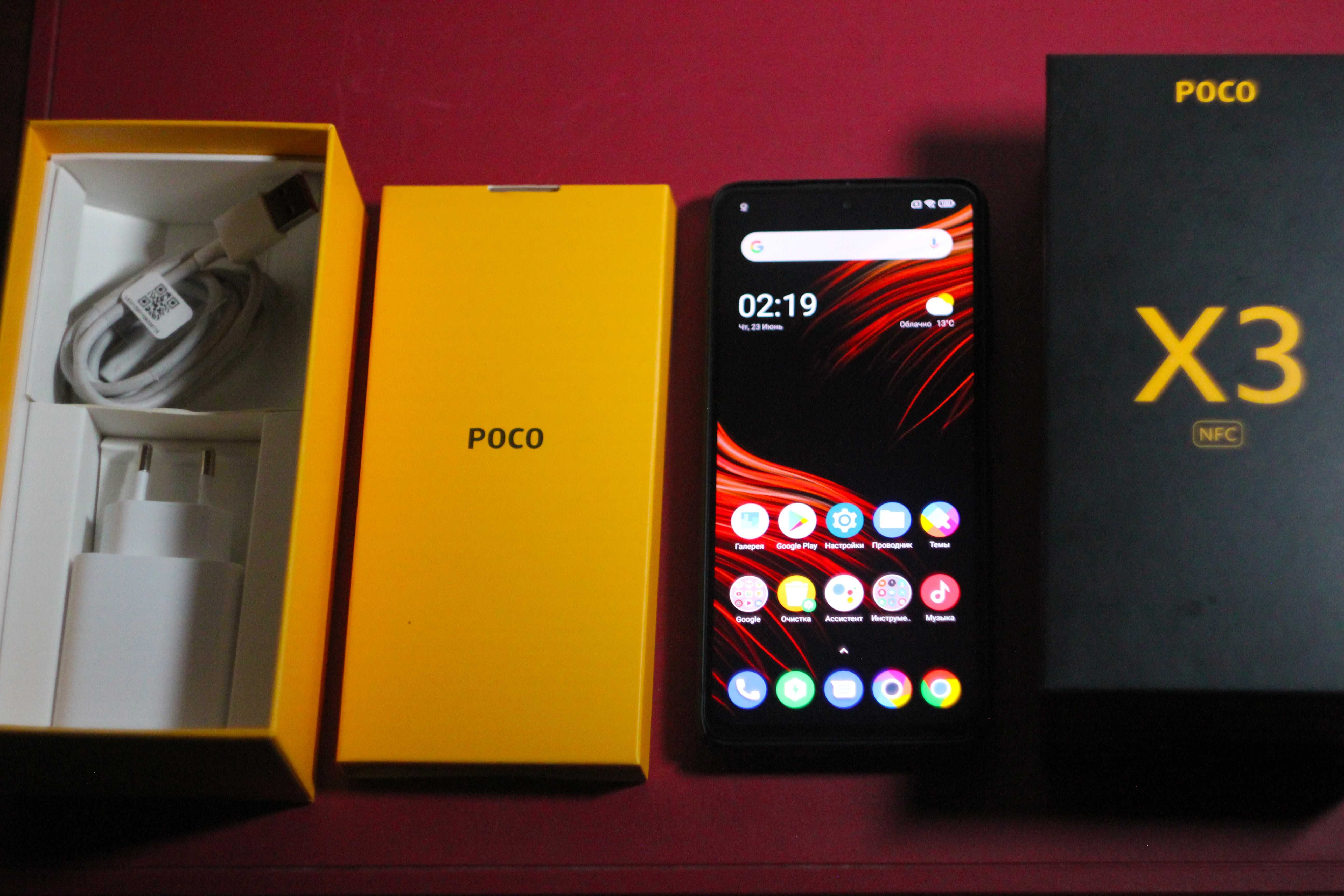 Poco X3 NFC 6/128 в отличном состоянии и полным комплектом. Поко х3