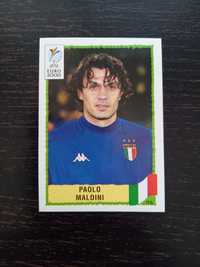 Cromo de futebol Paolo Maldini(UEFA Euro Holanda/Bélgica 2000)Panini