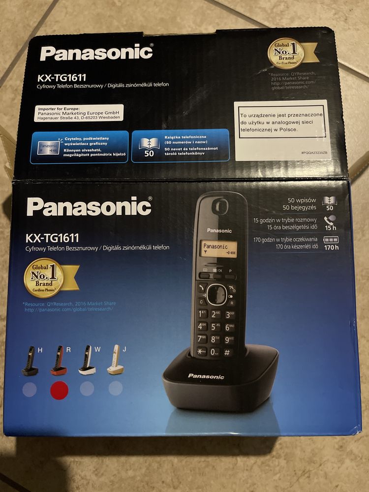 Cyfrowy telefon bezsznurowy Panasonic KX-TG1611