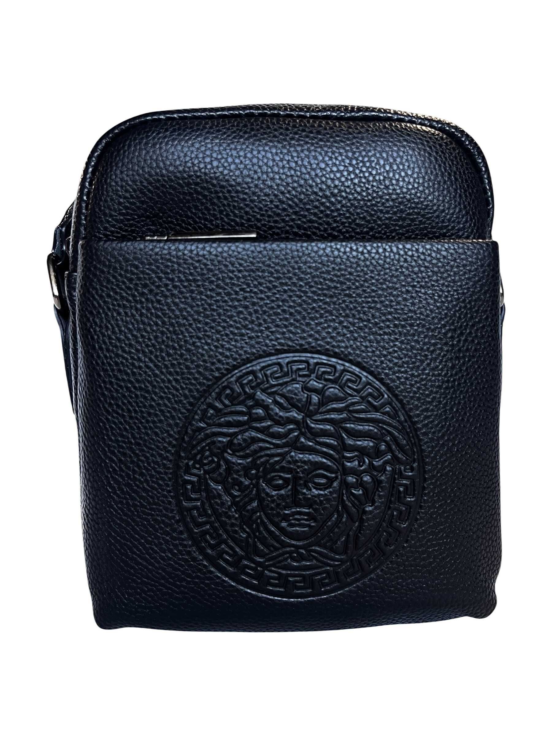 Чоловіча сумка Versace з натуральної шкіри