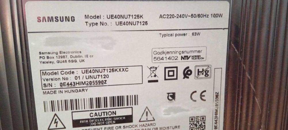 Smart TV Samsung 7 SERIES  40" LED UltraHD 4K