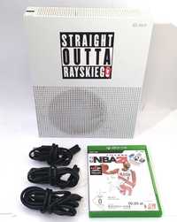 Konsola XBOX ONE S 1681 + Pad, Okablowanie, Gra NBA21