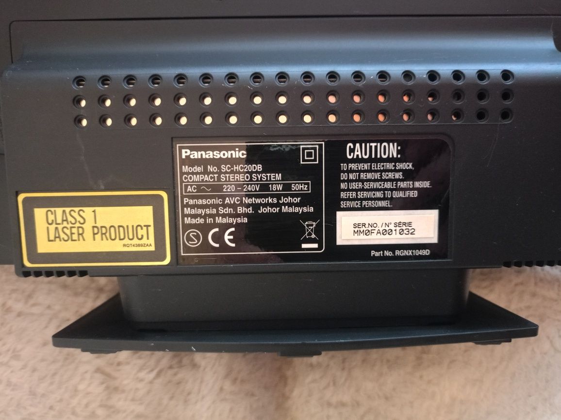 Wieża Panasonic SC-HC20DB