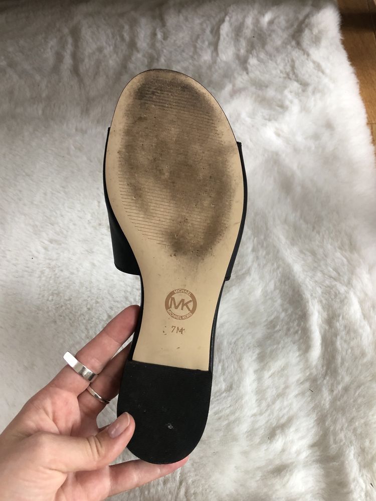 Oryginalne klapki skóra Michael Kors markowe OKAZJA na lato wakacje