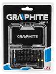 GRAPHITE 56H612 Końcówki wkrętakowe / bity, 23 szt. PH, PZ, HEX, TORX