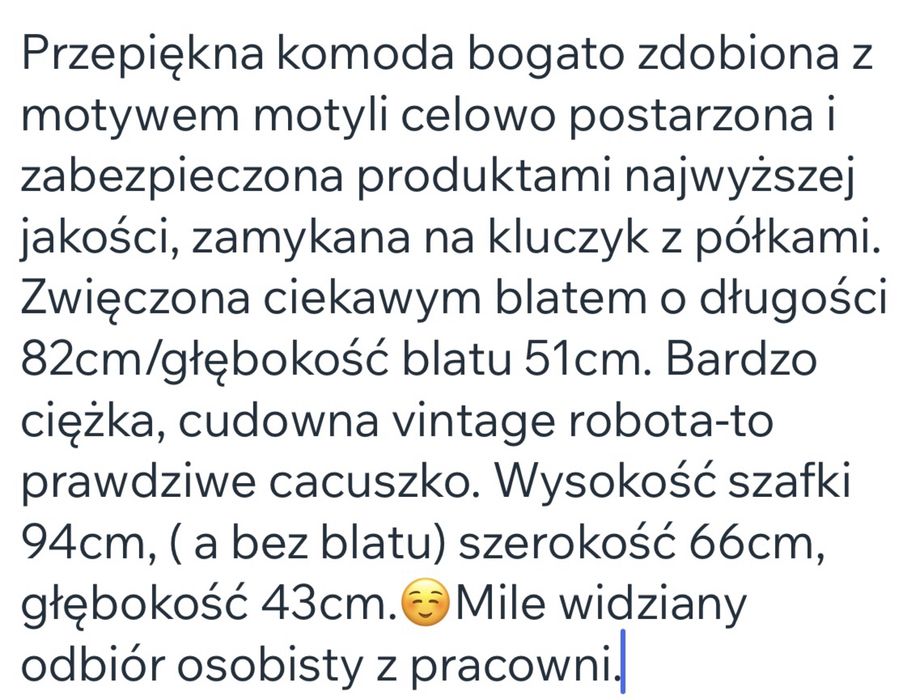 Komoda Shabby chic piękna