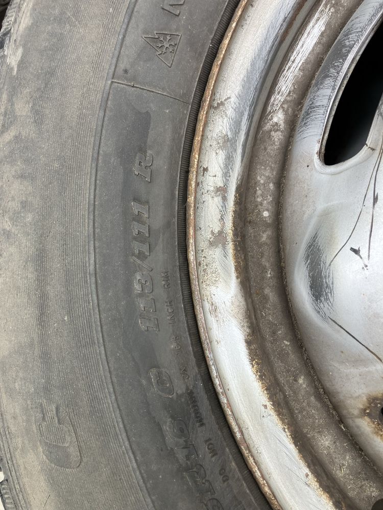 Koła opony 215/75/16C zimowe bus dunlop plus koła stalowe