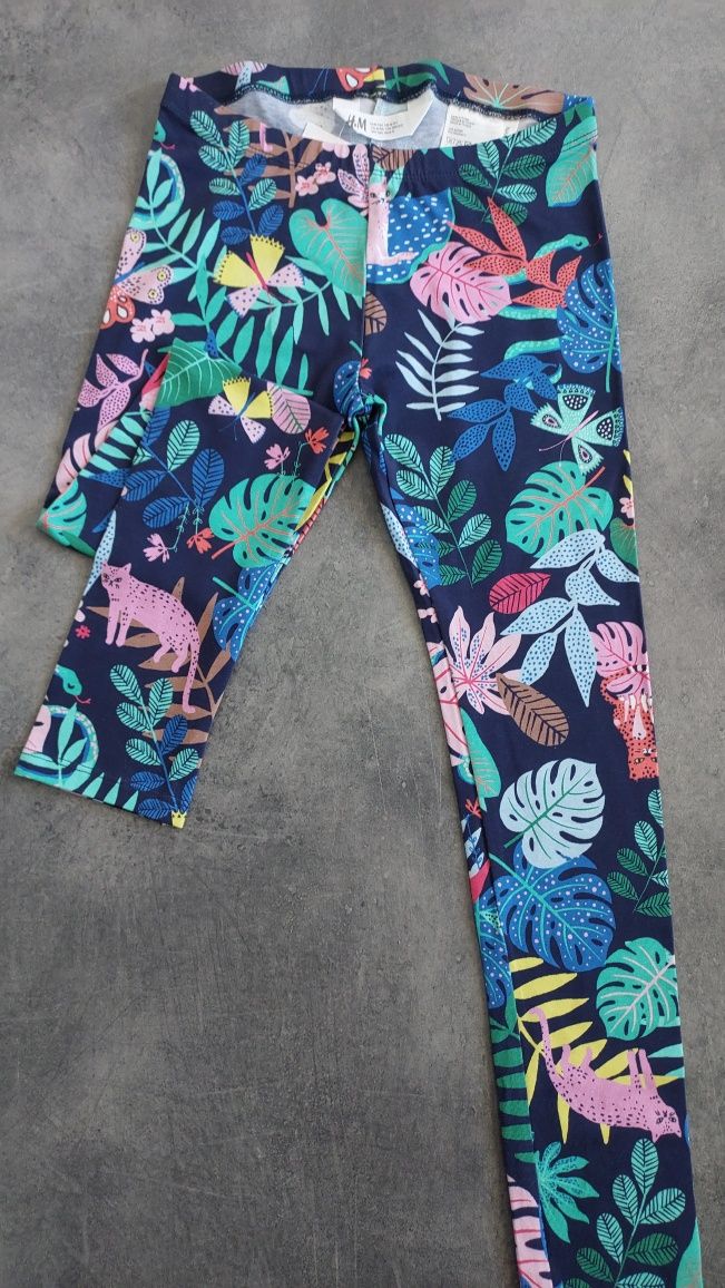 NOWE Legginsy H&M,  r.134