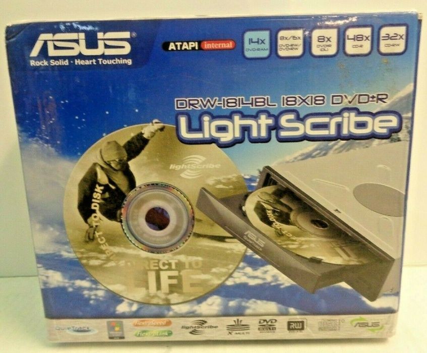 Leitor Gravador Asus DRW-1814BL 18X DVD+/-RW Dual Layer Internal