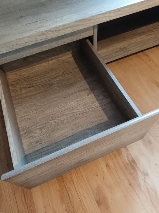 Szafka RTV dąb sonoma dwie szuflady