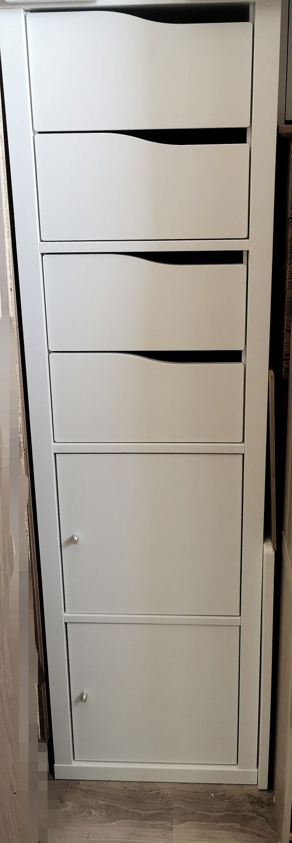 Kallax Ikea 4x1, wkłady, szuflady