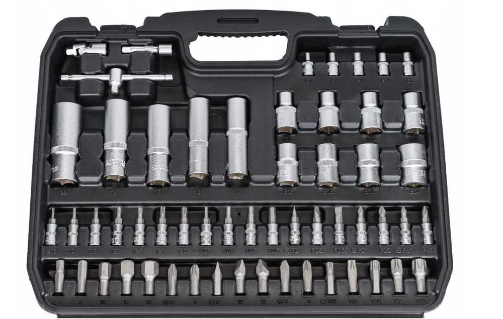 ZESTAW KLUCZY NASADOWYCH KLUCZE Nasadowe 108el Torx Grzechotka Komplet