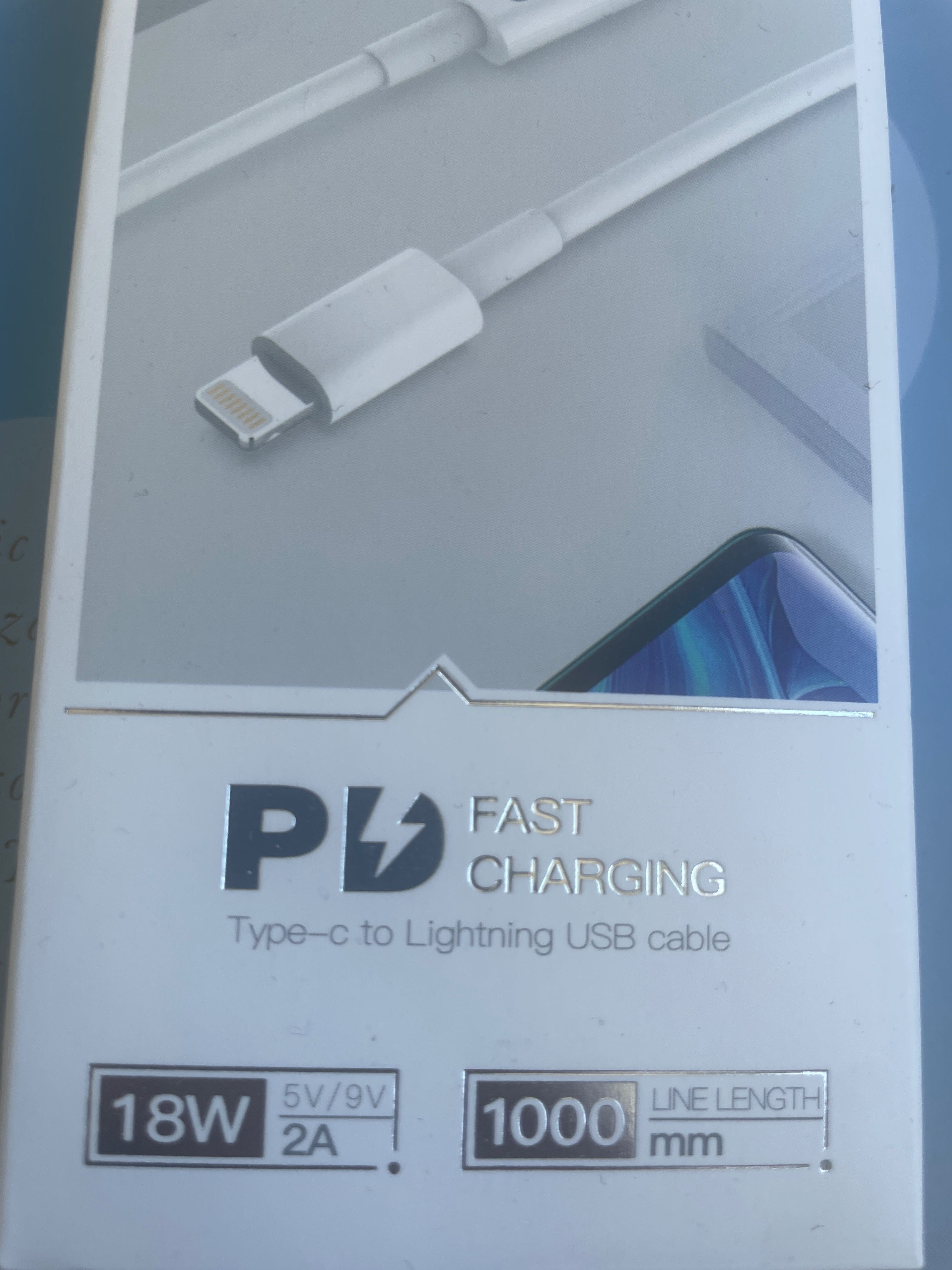 Kabel do iphona typ USB c na Lightning
