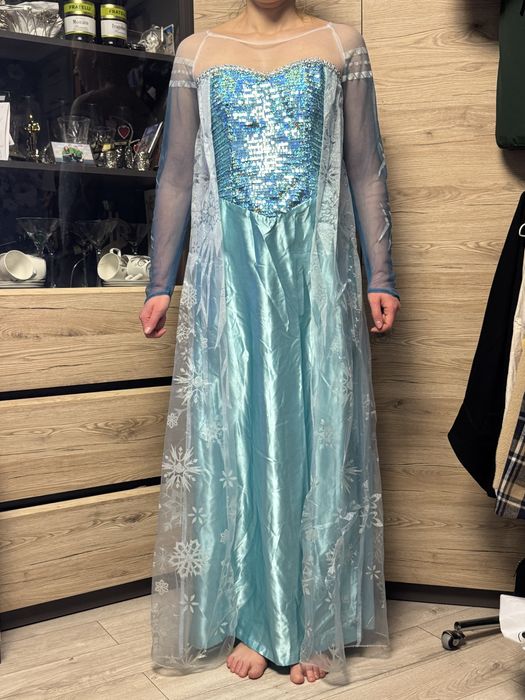 Жіночий новорічний костюм, сукня Фрозен, Ельза, M-L