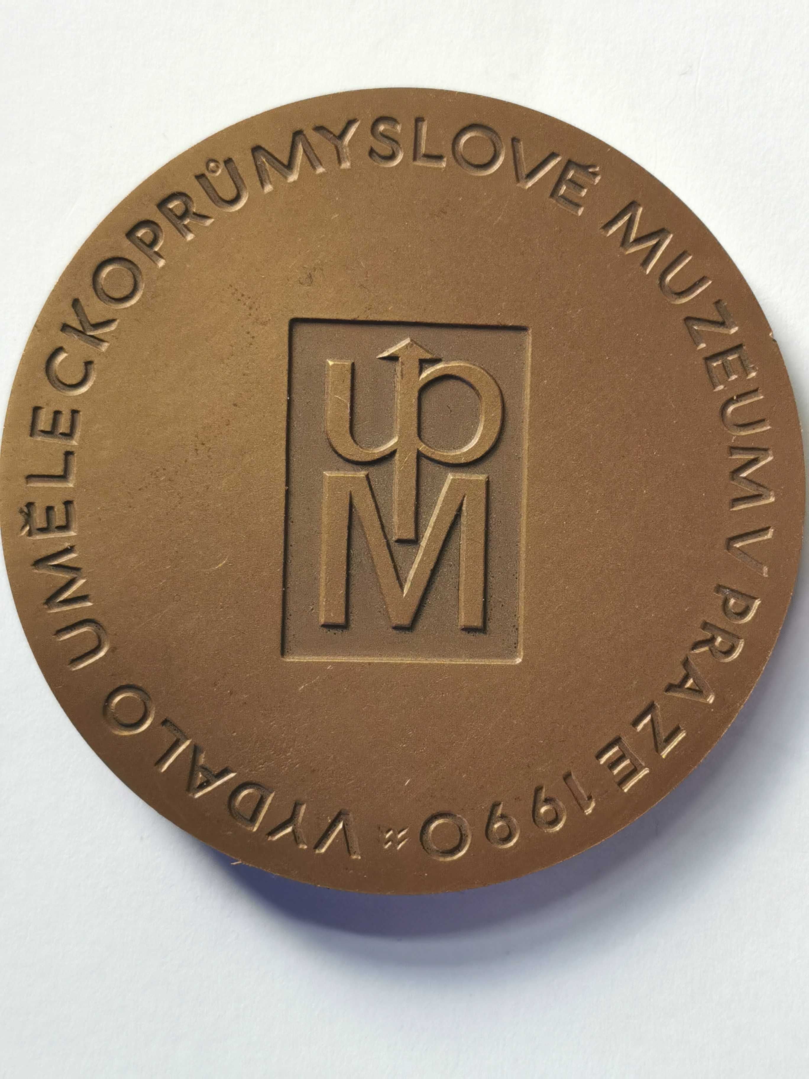 Medal T.G. Masaryk - Muzeum Sztuki i Rzemiosła w Pradze 1990r. S2