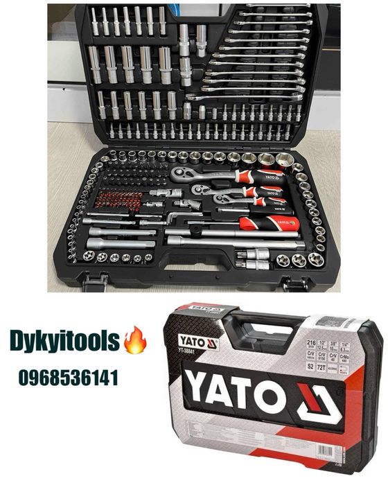 Набір інструментів YATO 216 предметів (YT-38841) Оригінал !