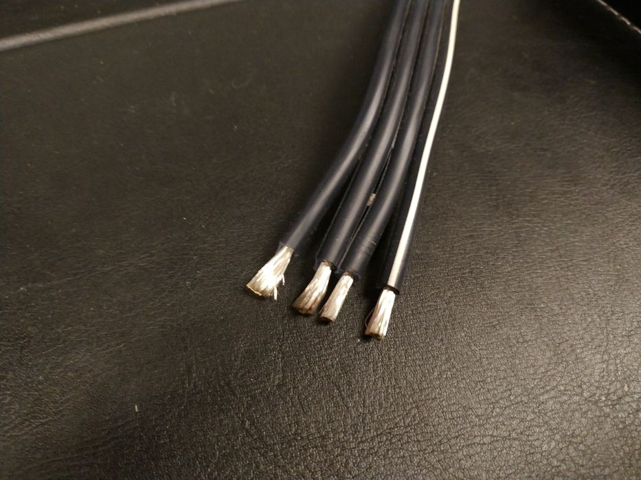 Wyprzedaż Silver 4x2,5mm2 Zworki do kolumn widełka Trans Audio Hi-Fi