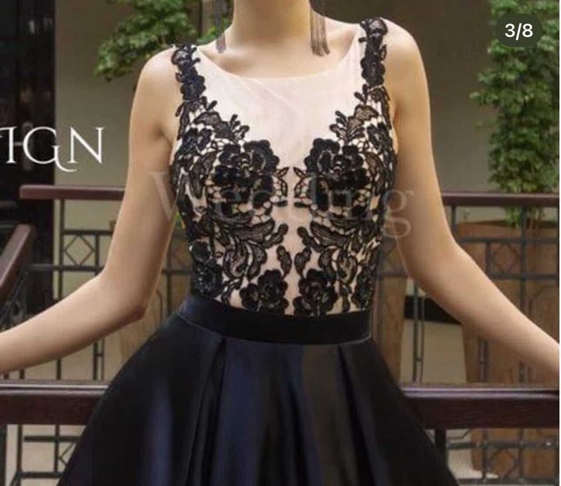 Сукня вечірня Crystal Design, чорна, розмір М 42-44