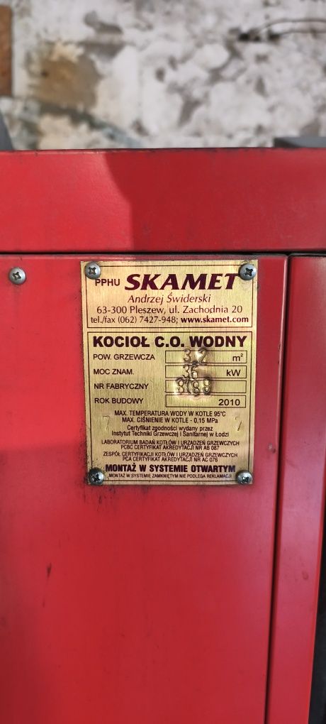 Piec kocioł CO z zasobnikiem 36KW